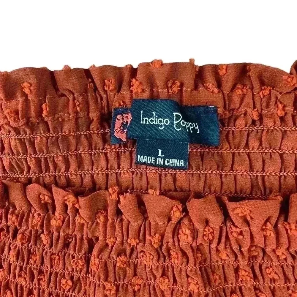 Women’s Indigo Poppy Top Size Large - Picture 2 of 5